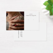 Aangepaste foto-Logo-juwelier die DisplayCard verd Visitekaartje (Bureau)