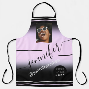 Aangepaste foto-Logo Koffie Winkelrestaurant Pub R Schort