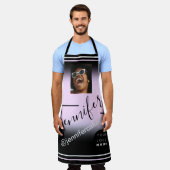 Aangepaste foto-Logo Koffie Winkelrestaurant Pub R Schort (Gedragen)