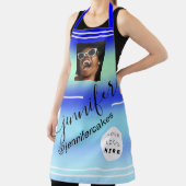 Aangepaste foto Logo Shop Restaurant Strand Zwemba Schort (Insitu)