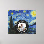 Aangepaste foto/Logo-tekst | Volledig bewerkbare V Canvas Afdruk (Voorkant)