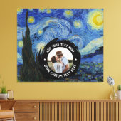 Aangepaste foto/Logo-tekst | Volledig bewerkbare V Canvas Afdruk (Insitu (Woonkamer))