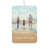 Aangepaste foto luchtverfrisser Uw foto's en tekst (Voorkant)