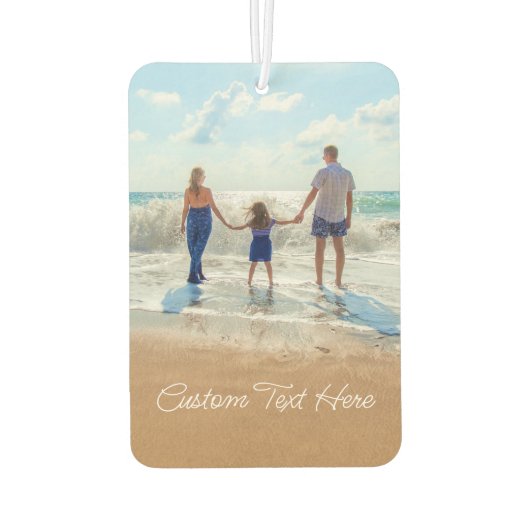 Aangepaste foto luchtverfrisser Uw foto's en tekst (Achterkant)