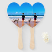 Aangepaste foto maak je eigen ontwerp - Ik hou van Handwaaier (Voorkant en achterkant)