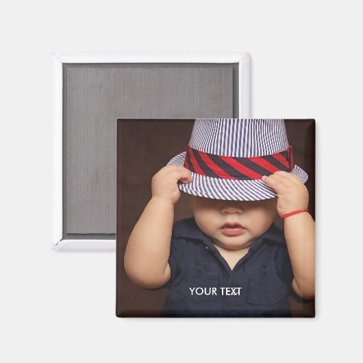 Aangepaste foto magneet (Voorkant / Achterkant)