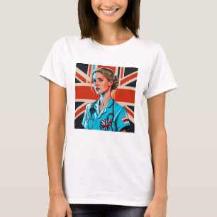 Aangepaste foto Mam vrouw vriendin Nurse T-shirt