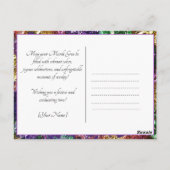 Aangepaste foto💚💜💛 Mardi Gras Herinneringen Briefkaart (Achterkant)