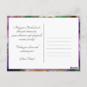 Aangepaste foto Mardi Gras Magic Briefkaart (Achterkant)