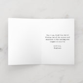 Aangepaste Foto MD Doctor of Medicine Afstuderen Folie Wenskaart (Binnenlaag)