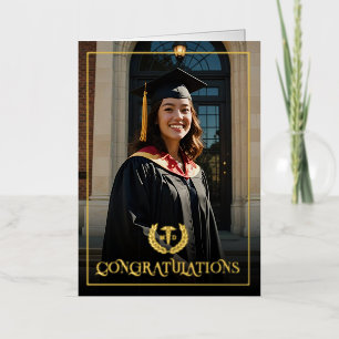 Aangepaste Foto MD Doctor of Medicine Afstuderen Folie Wenskaart