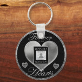 Aangepaste foto-Memorial in Loving Memory Silver Sleutelhanger (Voorkant)