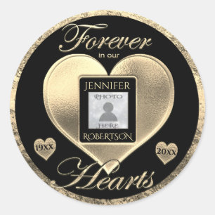 Aangepaste foto-Memorial in Loving Memory Sleutelh Ronde Sticker