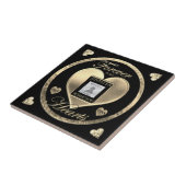 Aangepaste foto-Memorial in Loving Memory Tegeltje (Zijkant)