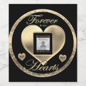 Aangepaste foto-Memorial in Loving Memory Wijn Etiket (Enkel label)