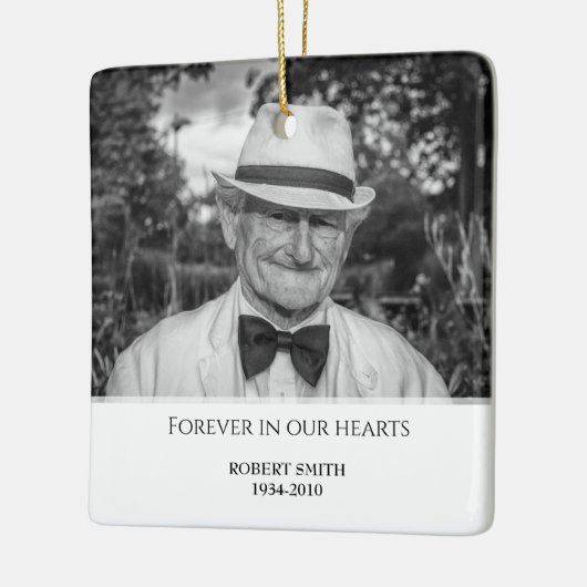 Aangepaste foto Memorial Keepomwille Keramisch Ornament (Links)