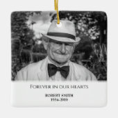 Aangepaste foto Memorial Keepomwille Keramisch Ornament (Voorkant)