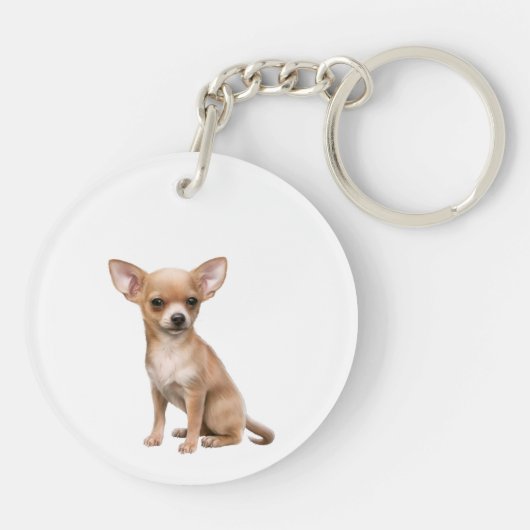 Aangepaste foto Memorial Keepomwille Pet Dog Sleut Sleutelhanger (Achterkant)