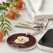 Aangepaste foto Memorial Keepomwille Pet Dog Sleut Sleutelhanger (Voorkant Rechts)