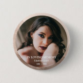 Aangepaste Foto Memorial Tribute Button - Personal (Voorkant)