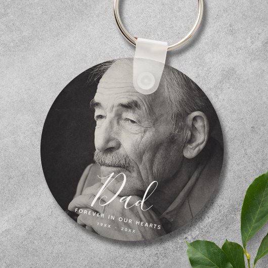 Aangepaste foto Memorial Tribute Keepomwille Sleutelhanger