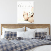 Aangepaste foto met aangepaste naam en tekst canvas afdruk (Insitu (Slaapkamer))