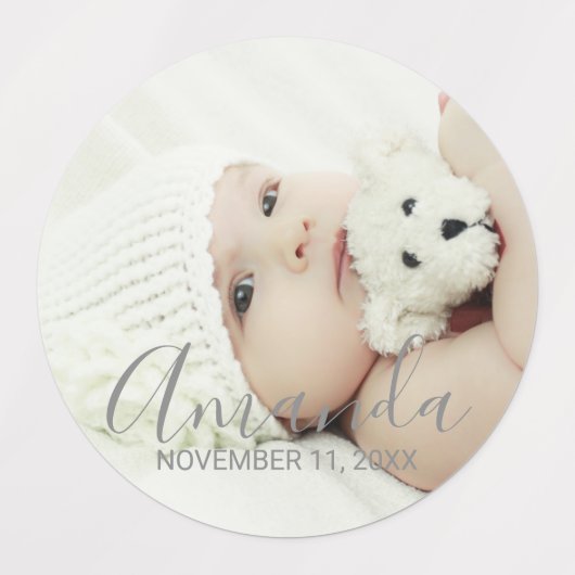 Aangepaste foto met aangepaste naam en tekst labels (Design 2)