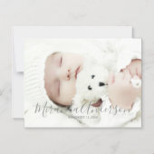 Aangepaste foto met aangepaste naam en tekst magnetische uitnodiging (Voorkant)