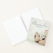 Aangepaste foto met aangepaste naam en tekst notitieboek (Binnen)