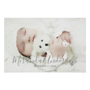 Aangepaste foto met aangepaste naam en tekst perfect poster