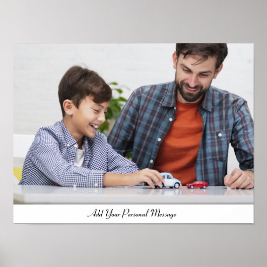 Aangepaste foto met aangepaste tekst poster (Voorkant)