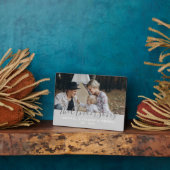 Aangepaste foto met familienaam en vastgesteld jaa fotoplaat (Zijkant)