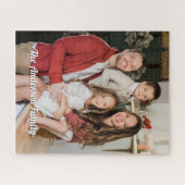 Aangepaste foto met gepersonaliseerde tekst uniek legpuzzel (Horizontaal)