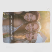 Aangepaste foto met je eigen magnetisch thema golfhanddoek (Horizontaal)
