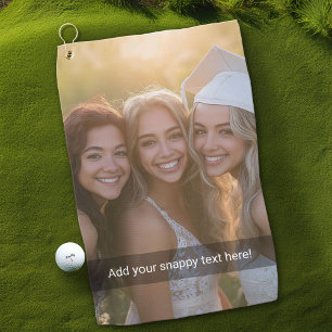 Aangepaste foto met je eigen magnetisch thema golfhanddoek