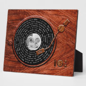 Aangepaste foto met liefdesbericht Rustisch hout F Fotoplaat (Zijkant)