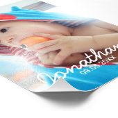 Aangepaste foto met naam en datum afdruk (Hoek)