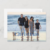 Aangepaste foto met naam en jaar Kerstmis Feestdagenkaart (Voorkant / Achterkant)