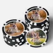 Aangepaste foto met naam poker chips (Opstapeling)