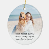 Aangepaste foto met offerte keramisch ornament (Links)