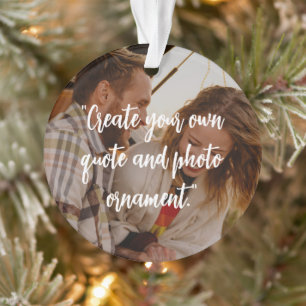 Aangepaste foto met offerte ornament