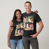Aangepaste foto met tekst t-shirt (Unisex)