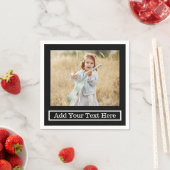 Aangepaste foto met tekstservetten servet (Insitu)