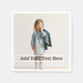 Aangepaste foto met tekstservetten servet (Voorkant)