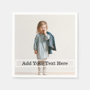 Aangepaste foto met tekstservetten servet