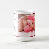 Aangepaste foto met vaderdag gedicht donker rood koffiemok (Center)