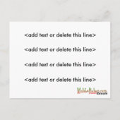 Aangepaste Foto "Mock" Puzzel Post Kaart - 9 stuks (Achterkant)