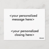 Aangepaste foto "Mock" Puzzle Post Card-63 stuks Briefkaart (Achterkant)