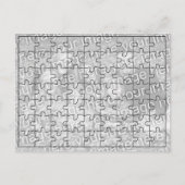 Aangepaste foto "Mock" Puzzle Post Card-63 stuks Briefkaart (Voorkant)