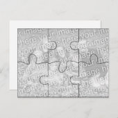 Aangepaste foto "Mock" Puzzle Post Card - 6 stuks Briefkaart (Voorkant / Achterkant)